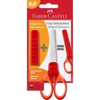 Ножницы детские красные Grip Faber-Castell