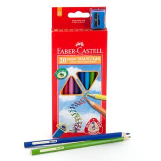 Набір кольорових олівців Jumbo 20 кольорів тригранні Faber-Castell