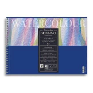17662129 Альбом для акварелі Watercolour А4 (21х29,7 см) 300 г/м.кв. 12 аркушів на спіралі Fabriano Італія