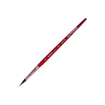 Кисточка «Автор» 5072 Белка имитация круглая №08 короткая ручка красная АртАвангард