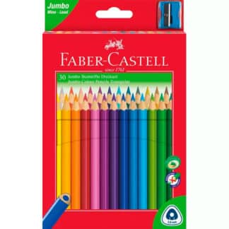 Набір кольорових олівців Jumbo 30 кольорів тригранні Faber-Castell