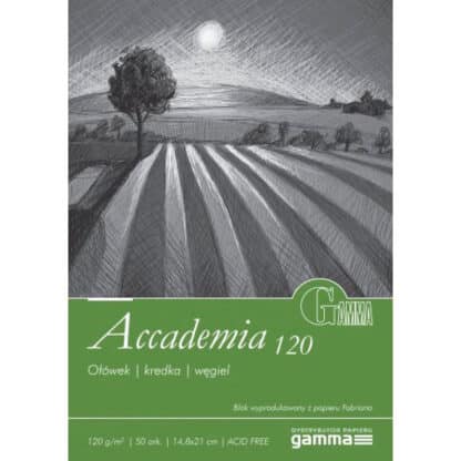 А1201421К50  Склейка для рисования Gamma Accademia 14,8х21 см 50 листов 120 г/м.кв., проклейка