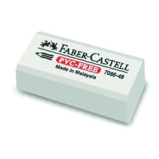 Ластик белый виниловый экономичный Faber-Castell 7086-48