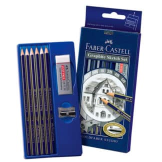 Набор чернографитных карандашей Goldfaber 6 штук Faber-Castell