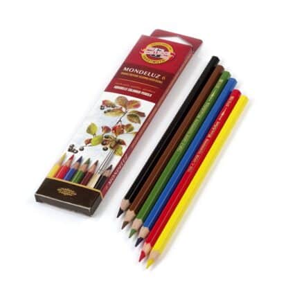 Набір акварельних олівців Mondeluz 6 кольорів Koh-i-Noor