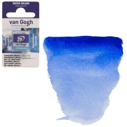 Акварельна фарба Van Gogh 512 Кобальт синій (ультрамарин) 2,5 мл кювета Royal Talens