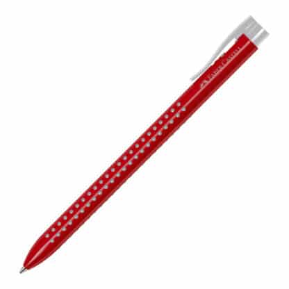 Ручка шариковая Grip2022 красная трехгранная автоматическая Faber-Castell