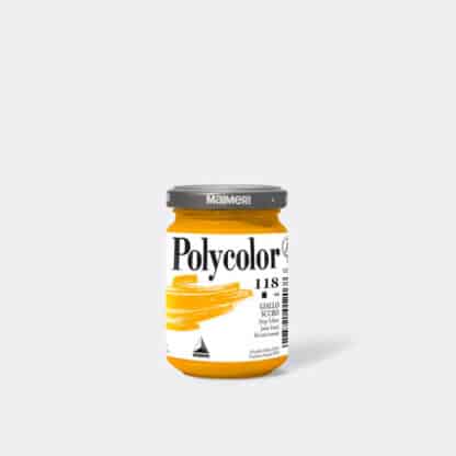 Акрилова фарба Polycolor 140 мл 118 жовтий темний Maimeri Італія