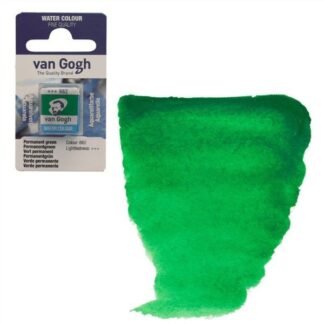 Акварельна фарба Van Gogh 662 Перманентний зелений 2,5 мл кювета Royal Talens