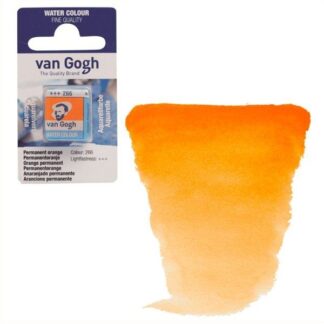 Акварельная краска Van Gogh 266 Перманентный оранжевый светлый 2,5 мл кювета Royal Talens
